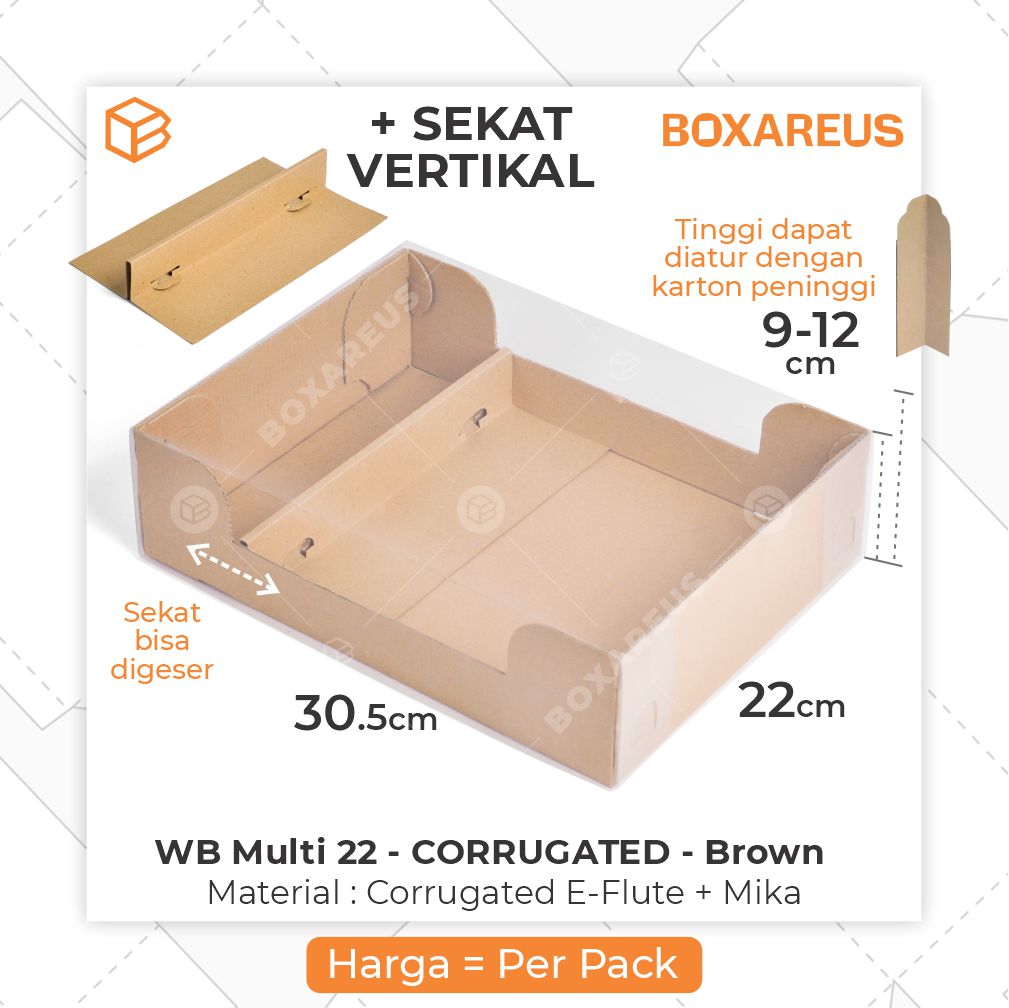 Pudding / Cup Cake Box - WB MULTI 22 (5 Pc)
