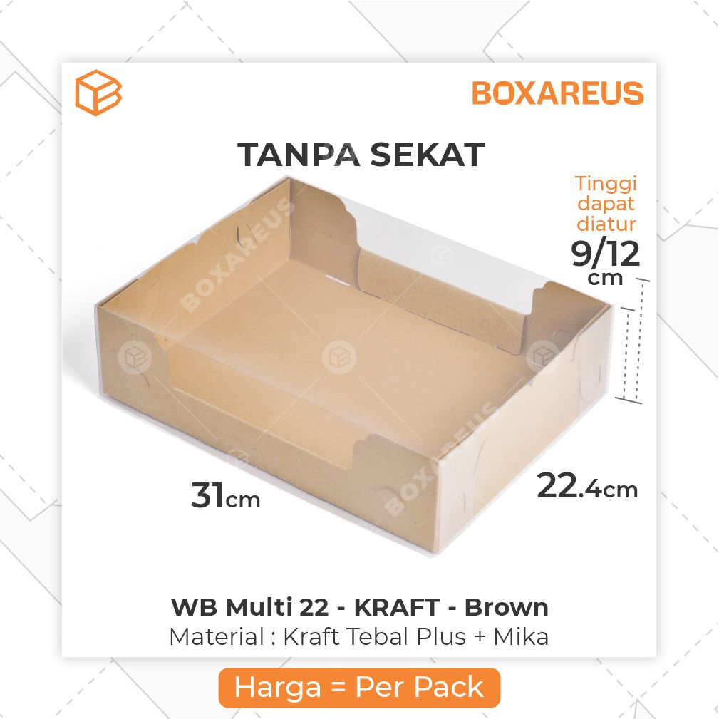 Pudding / Cup Cake Box - WB MULTI 22 (5 Pc)