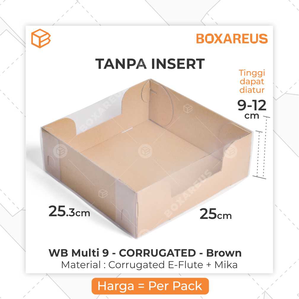 Pudding / Cup Cake Box - WB MULTI 9 (5 pc)