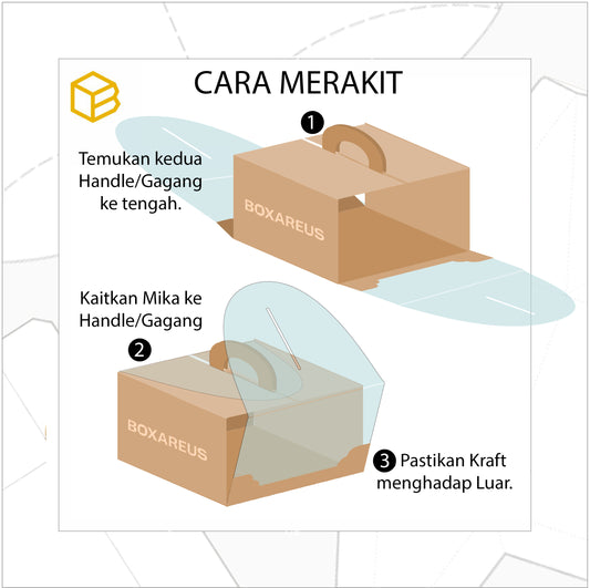 Cake Box - 42212 Brown (10 Pc)
