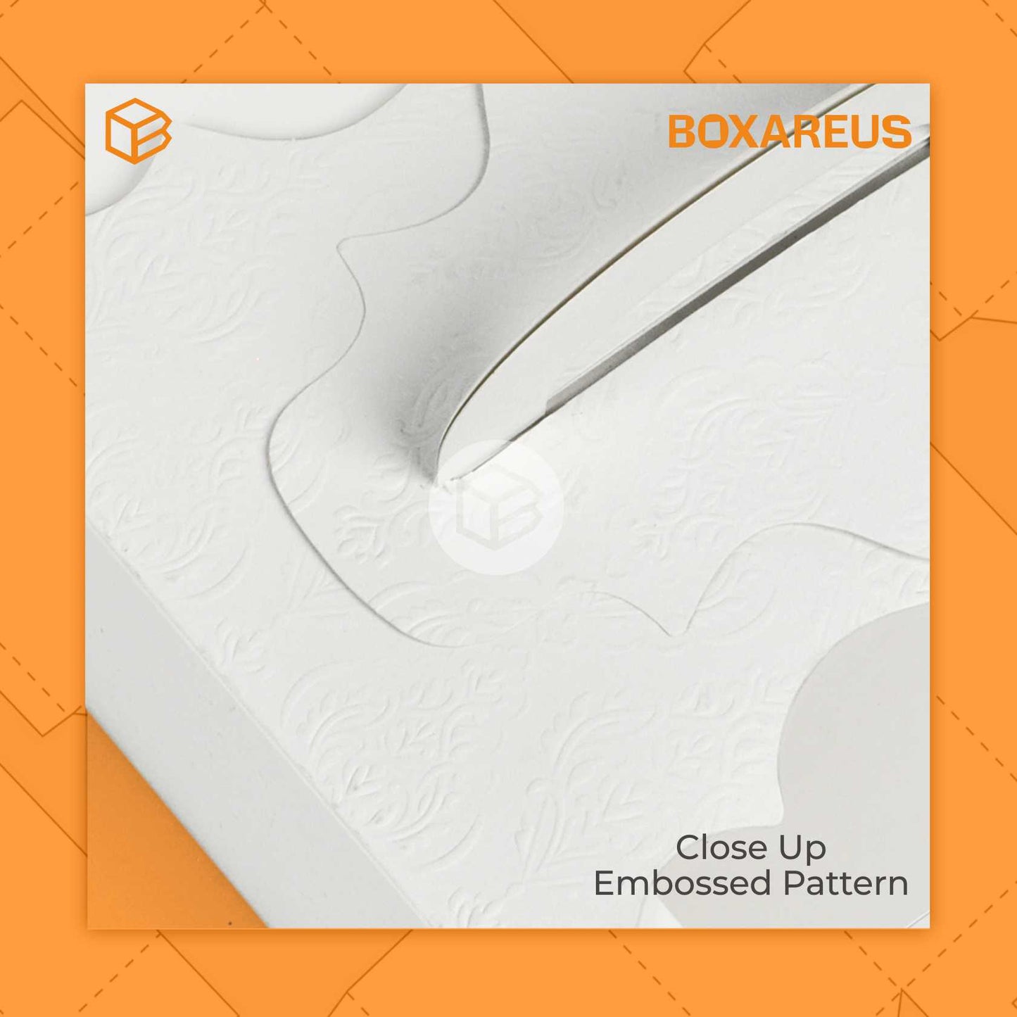 Cake Box Mika - 42210 White Emboss (10 pc)