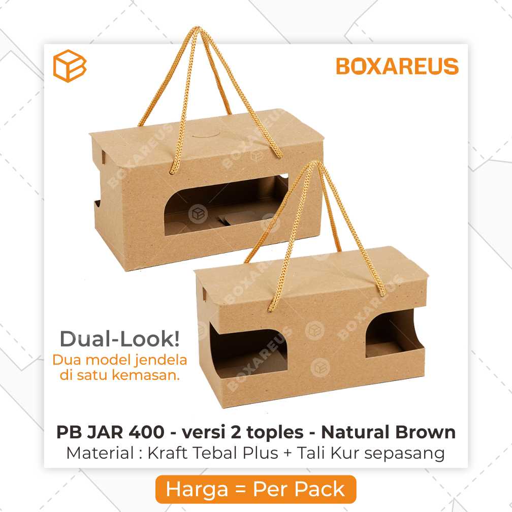 Toples Box Jar - PB Duo Small JAR 400 (20 Pc)