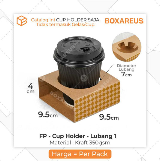 Alas/Tatakan - FP Cup Holder Lubang 1 (50 Pc)