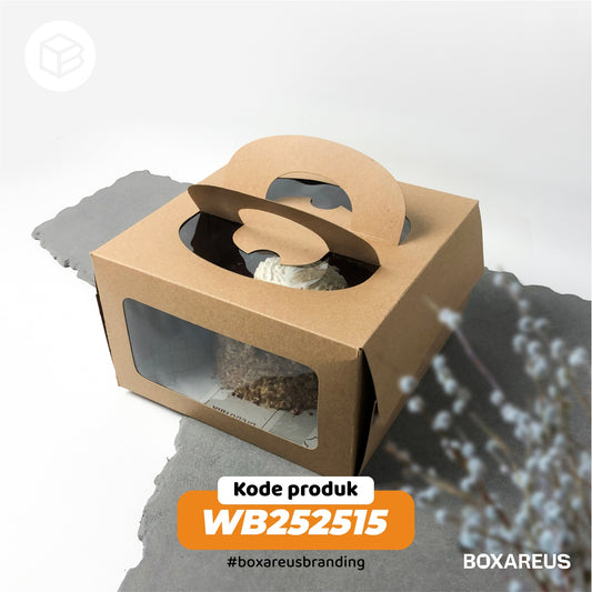 Cake Box - WB252515 Brown (10 Pc)