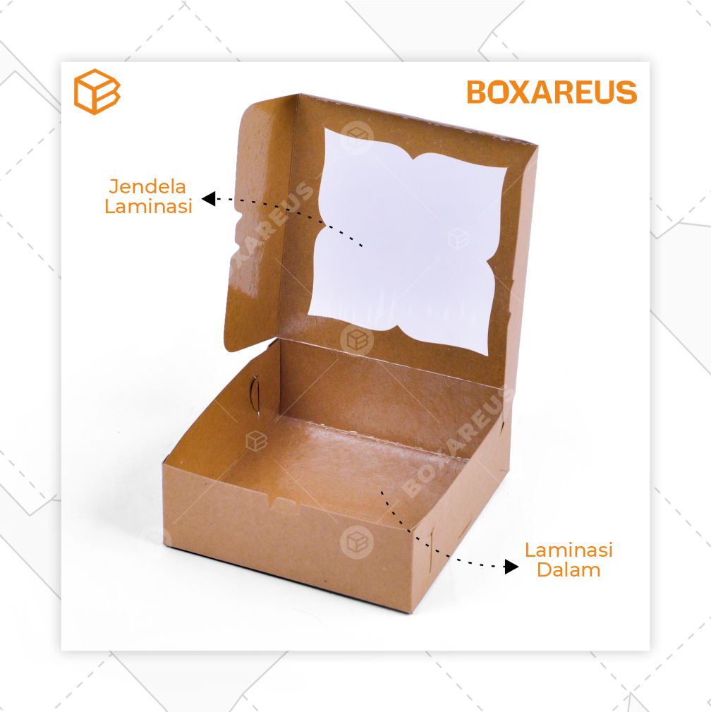 Cake Box - 32208 Brown Laminasi (10 pc)