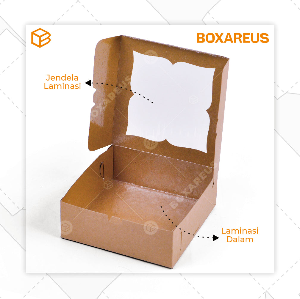 Cake Box - 32208 Brown Laminasi (10 pc)