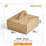 Cake Box - 40406 Brown (10 Pc)