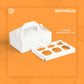 Cup Cake Box - 40413 White + Insert (10 Pc)