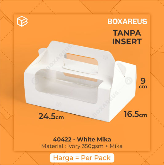 Cup Cake Box - 40422 White (10 Pc)