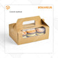 Cup Cake Box - 40422 Box + Insert Brown (10 Pc)