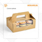 Cup Cake Box - 40422 Box + Insert Brown (10 Pc)