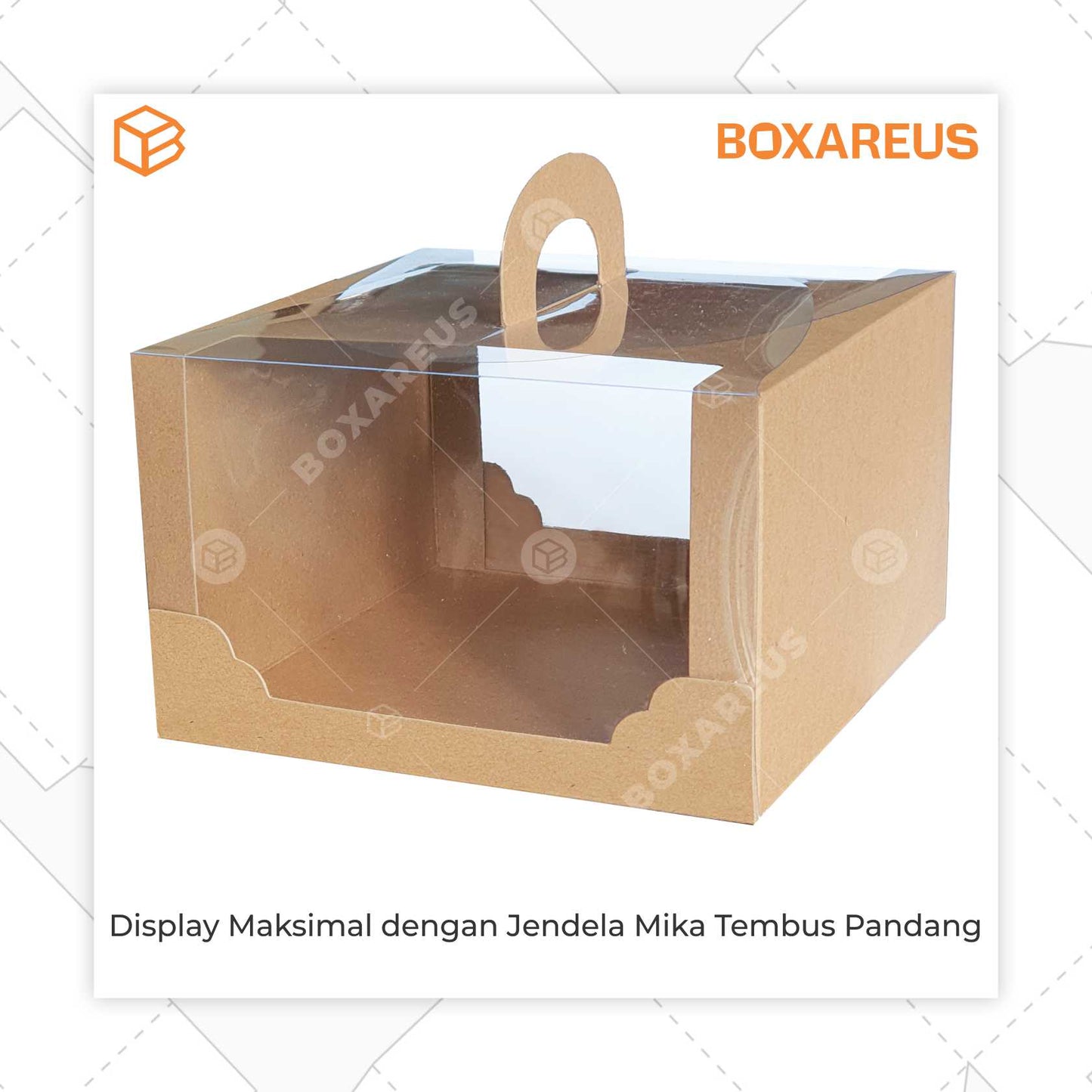 Cake Box - 42012 Brown Mika (10 Pc)