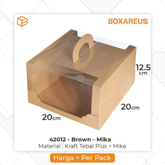 Cake Box - 42012 Brown Mica (10 Pcs)