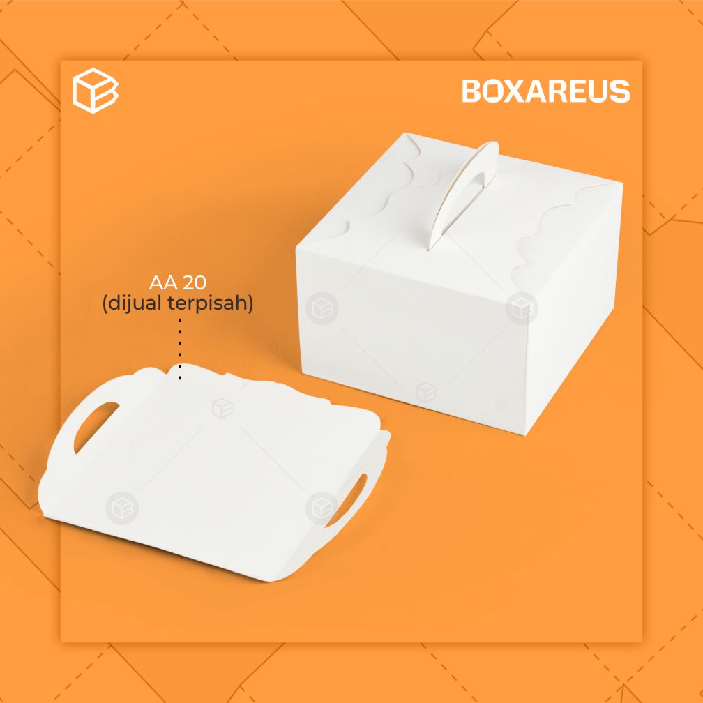 Cake Box - 42012 White (10 Pc)