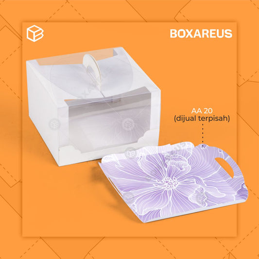 Cake Box - 42012 White Mika (10 Pc)