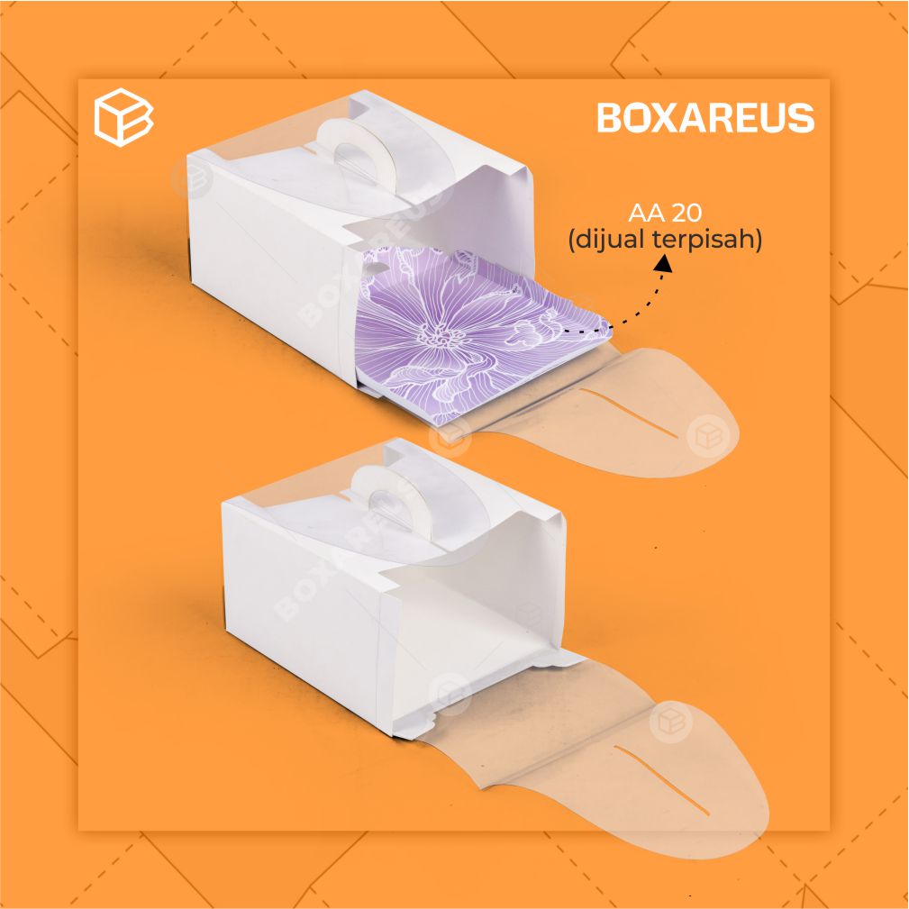 Cake Box - 42012 White Mika (10 Pc)