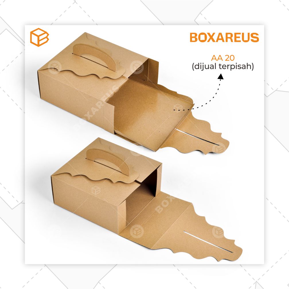 Cake Box - 42095 Brown (10 Pc)