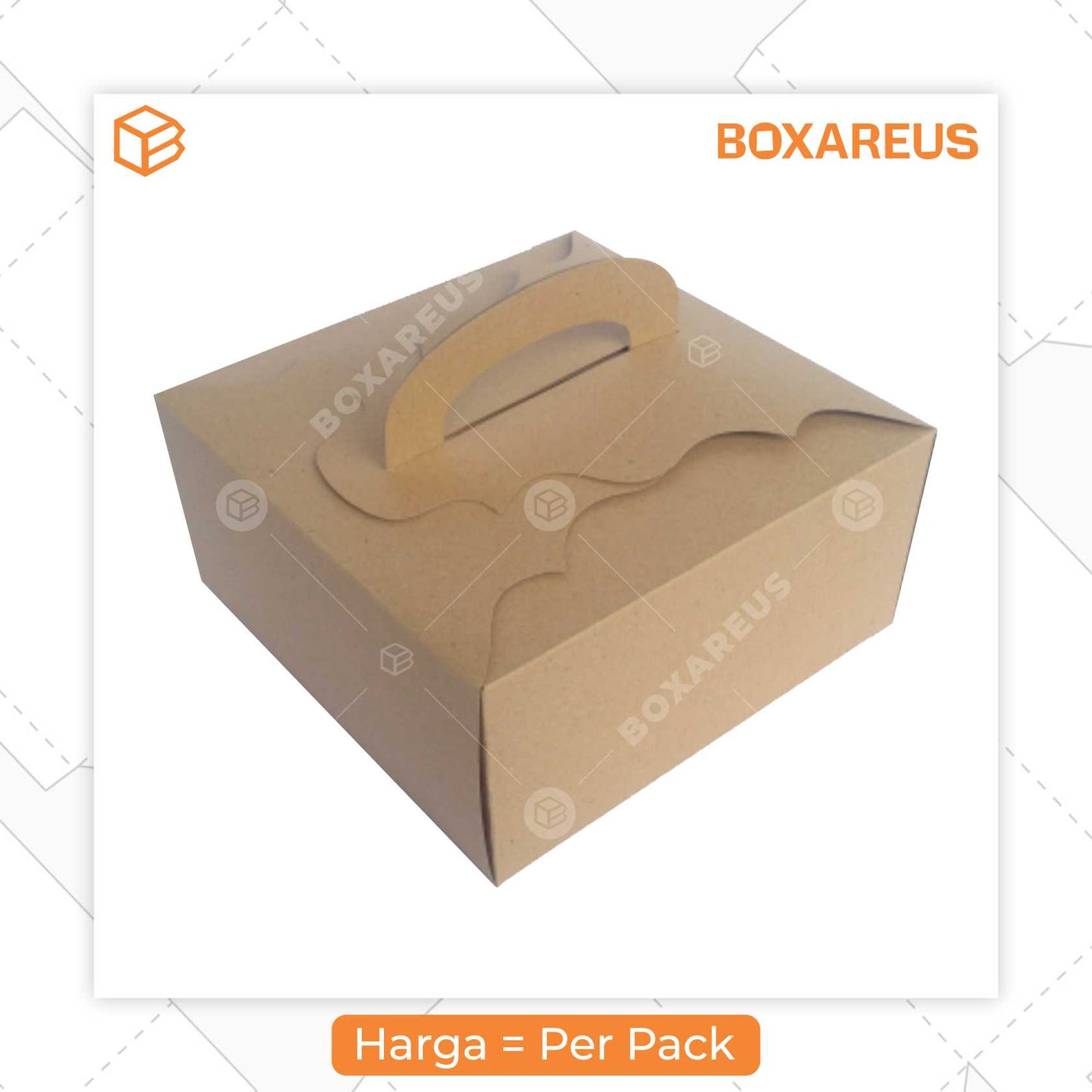 Cake Box - 42210 Brown (10 Pc)