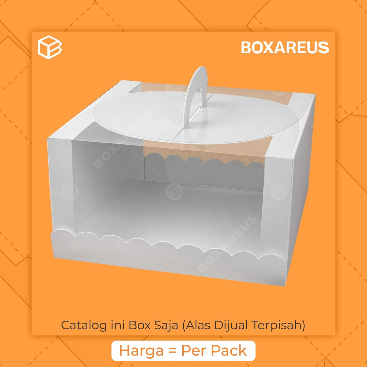 Cake Box - 42212 White Mika (10 pc)