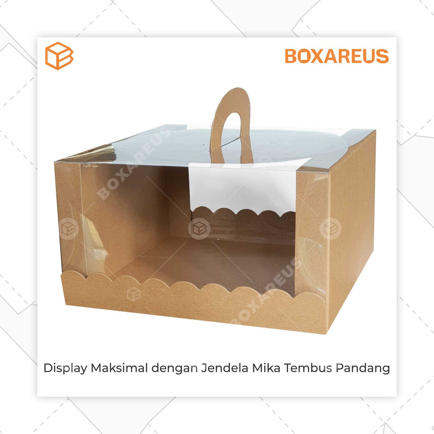 Cake Box - 42212 Brown Mika (10 pc)