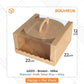 Cake Box - 42212 Brown Mika (10 pc)