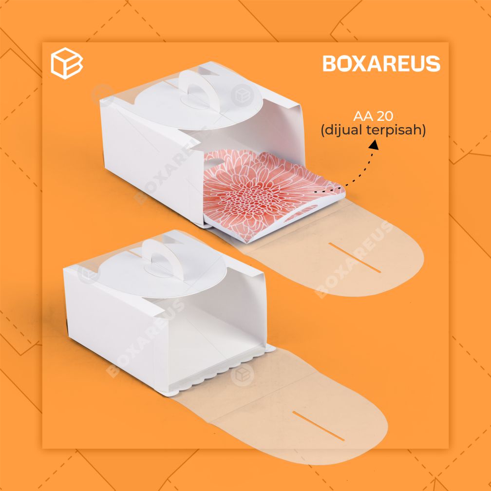 Cake Box - 42212 White Mika (10 pc)