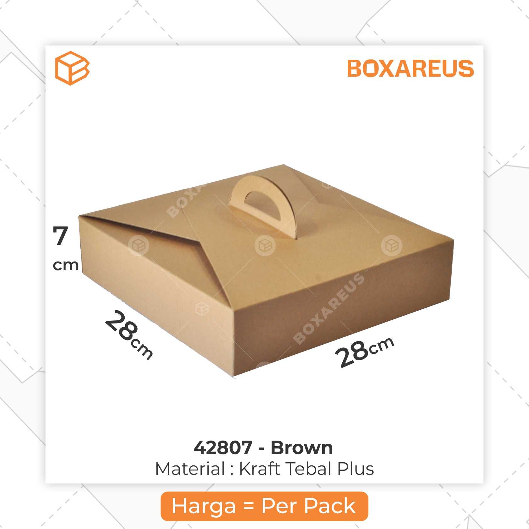 Cake Box - 42807 Brown (10 Pc) – Box Are Us
