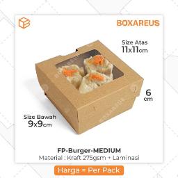 Box Burger / Dimsum - FP Burger Medium (50 pc)