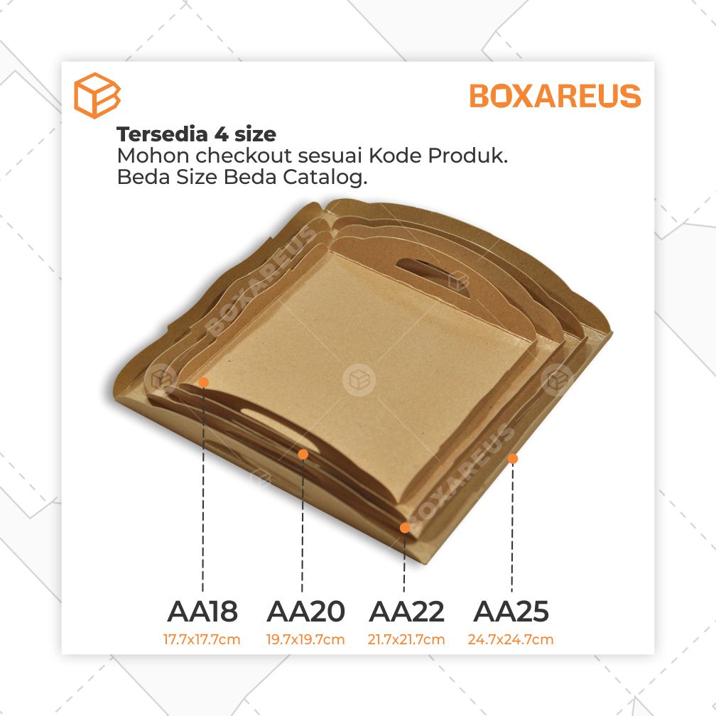 Tray Cake - AA22 Brown (50 Pc)