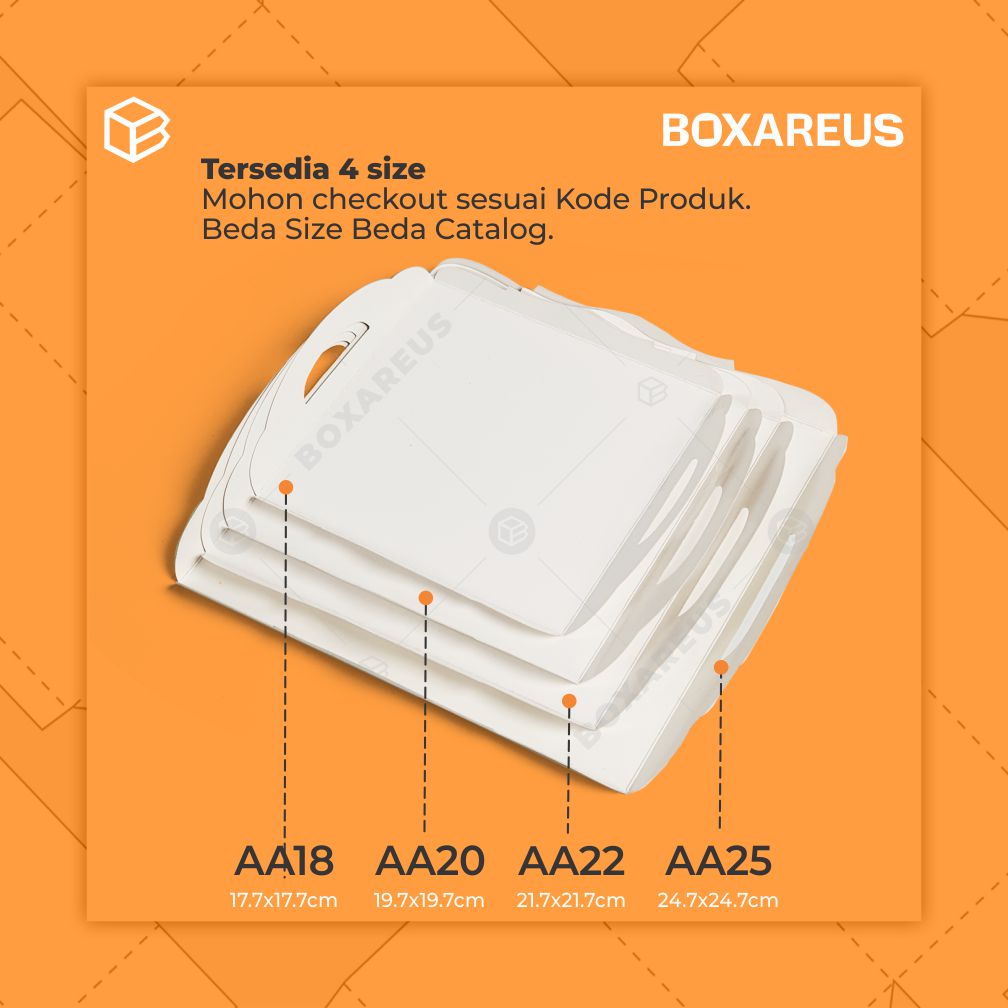 Cake Tray - AA25 White (50pc)