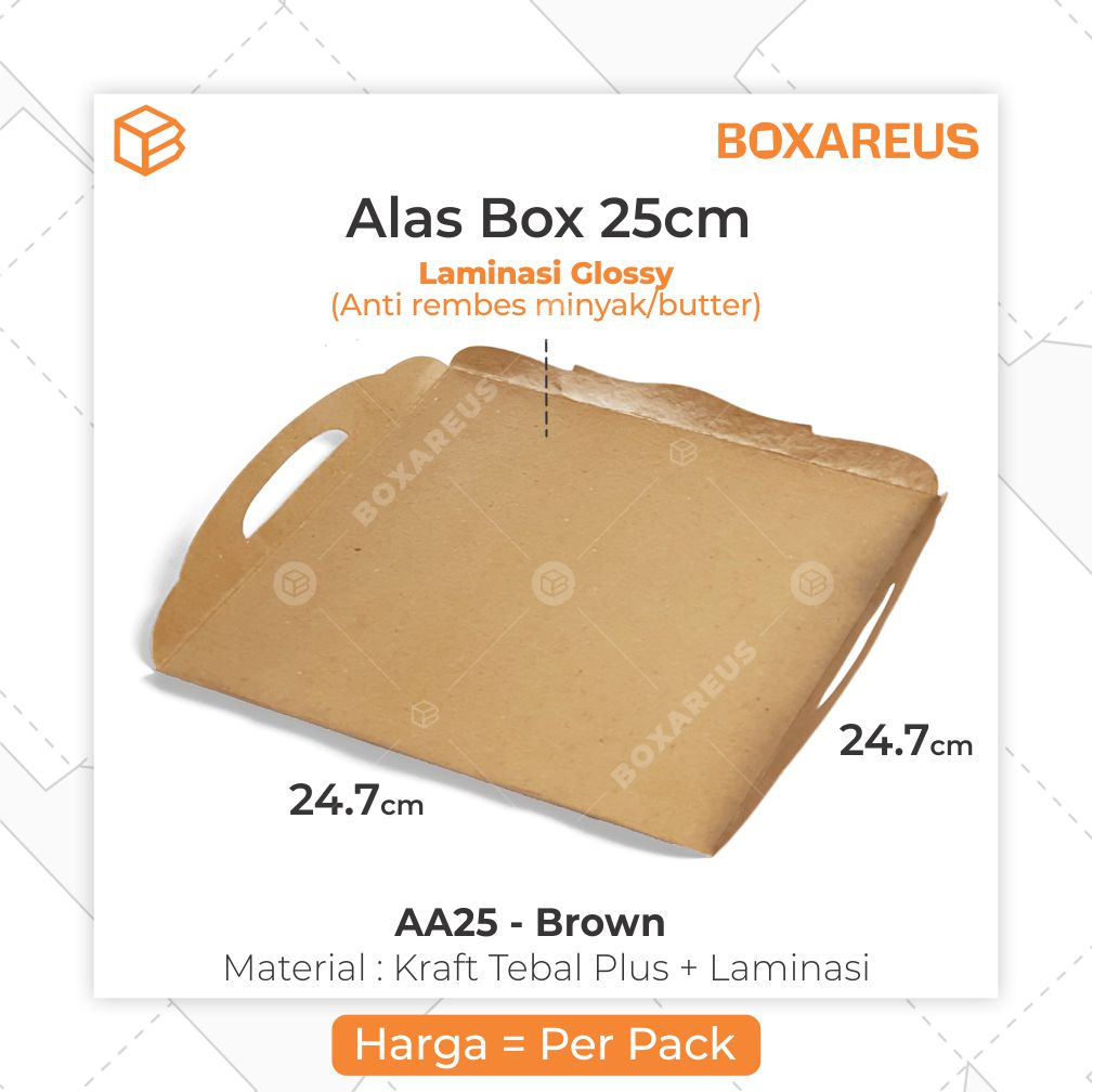 Cake Tray - AA25 Brown (50pc)