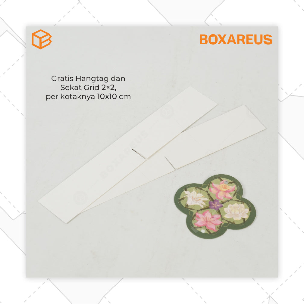 Cake Box / Nastar Box - CB 20 Zahra Tinggi 4cm (10 Pc)