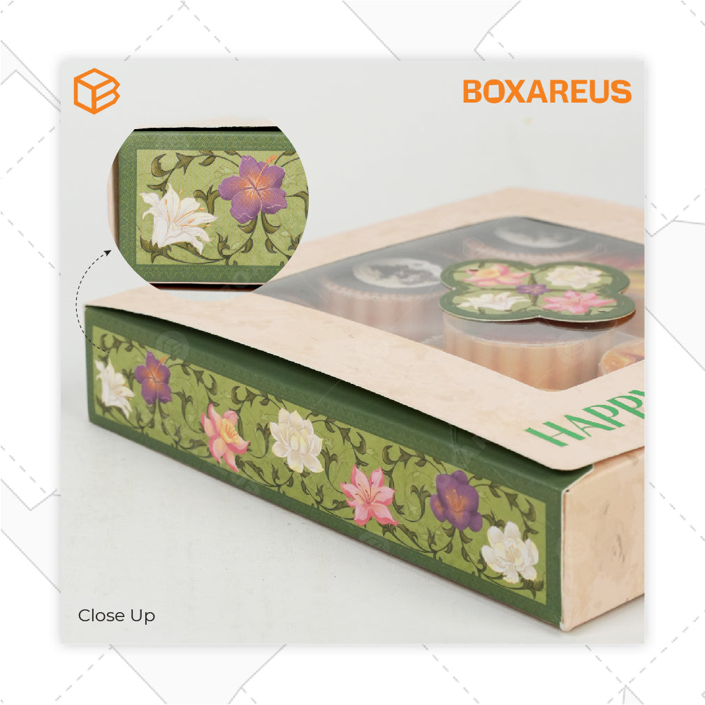 Cake Box / Nastar Box - CB 20 Zahra Tinggi 4cm (10 Pc)