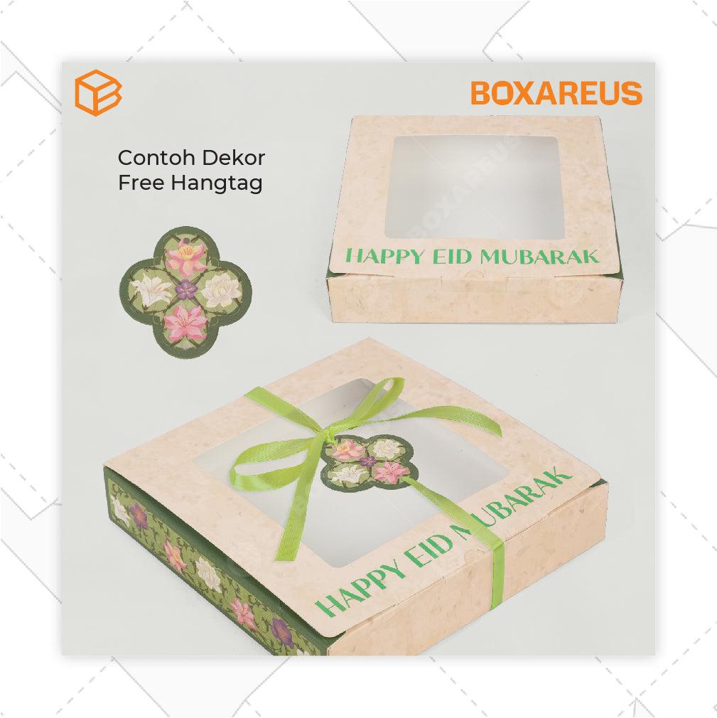 Cake Box / Nastar Box - CB 20 Zahra Tinggi 4cm (10 Pc)