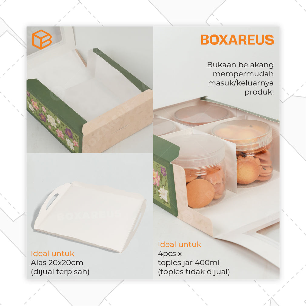 Cake Box - CB 20 Zahra Tinggi 8cm (10 Pc)