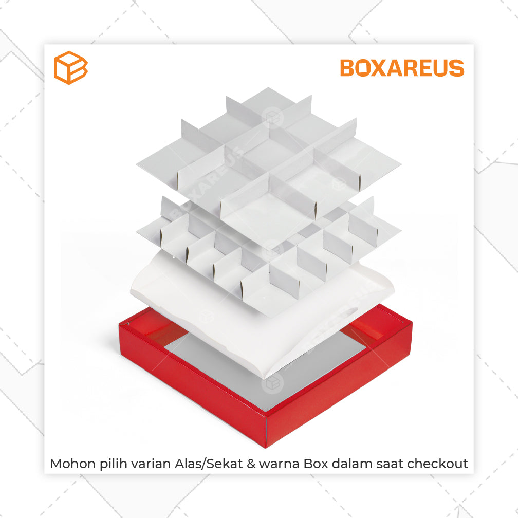 Cake Box/ Nastar Box - CB212135 Emboss CNY (10 Pc)