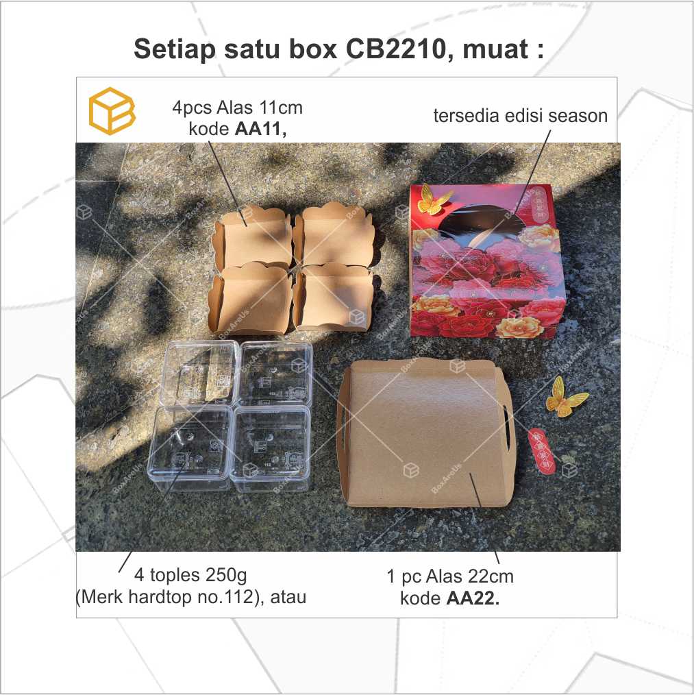 Cake Box - CB2210 Brown (10 pc)