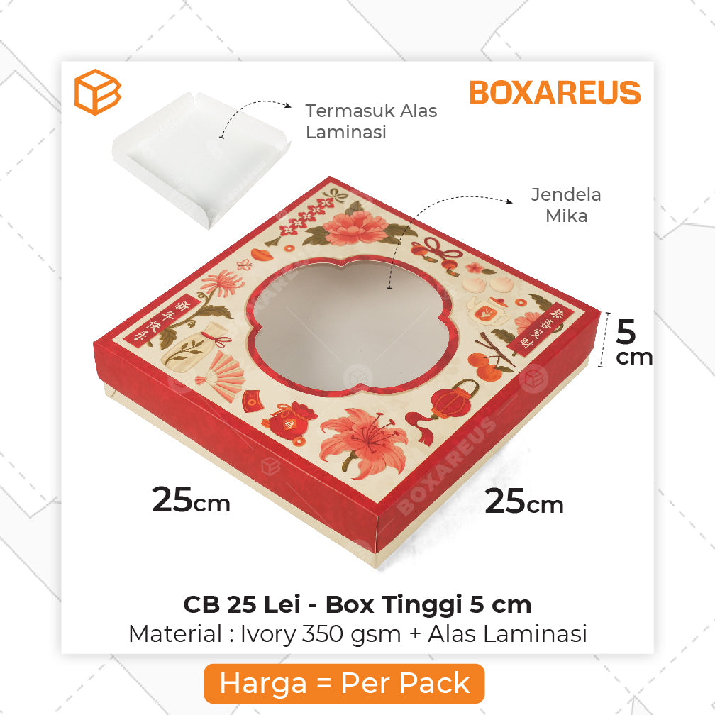 Cake Box - CB 25 Lei T5/8/12 cm Mika Polos (10 Pc)