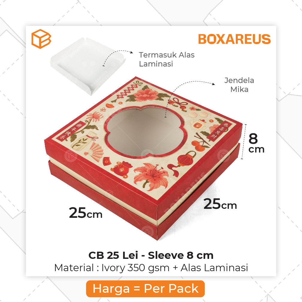 Cake Box - CB 25 Lei T5/8/12 cm Mika Polos (10 Pc)
