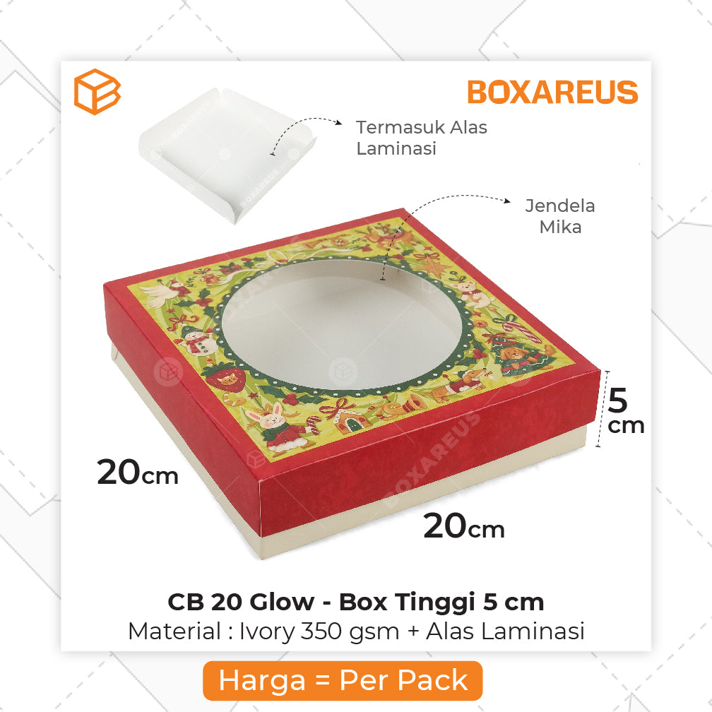 Cake Box - CB 20 Glow Mika Polos (10 Pc)