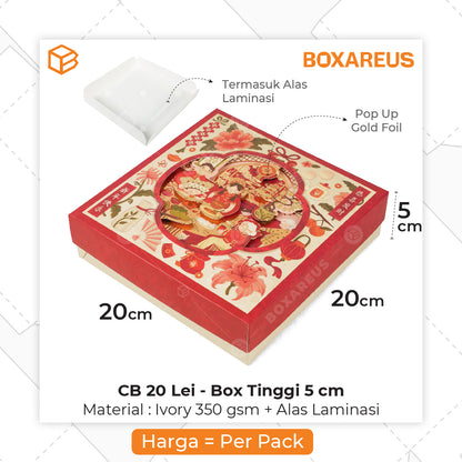 Cake Box - CB 20 Lei T5/8/12 cm Inner Foil (10 Pc)