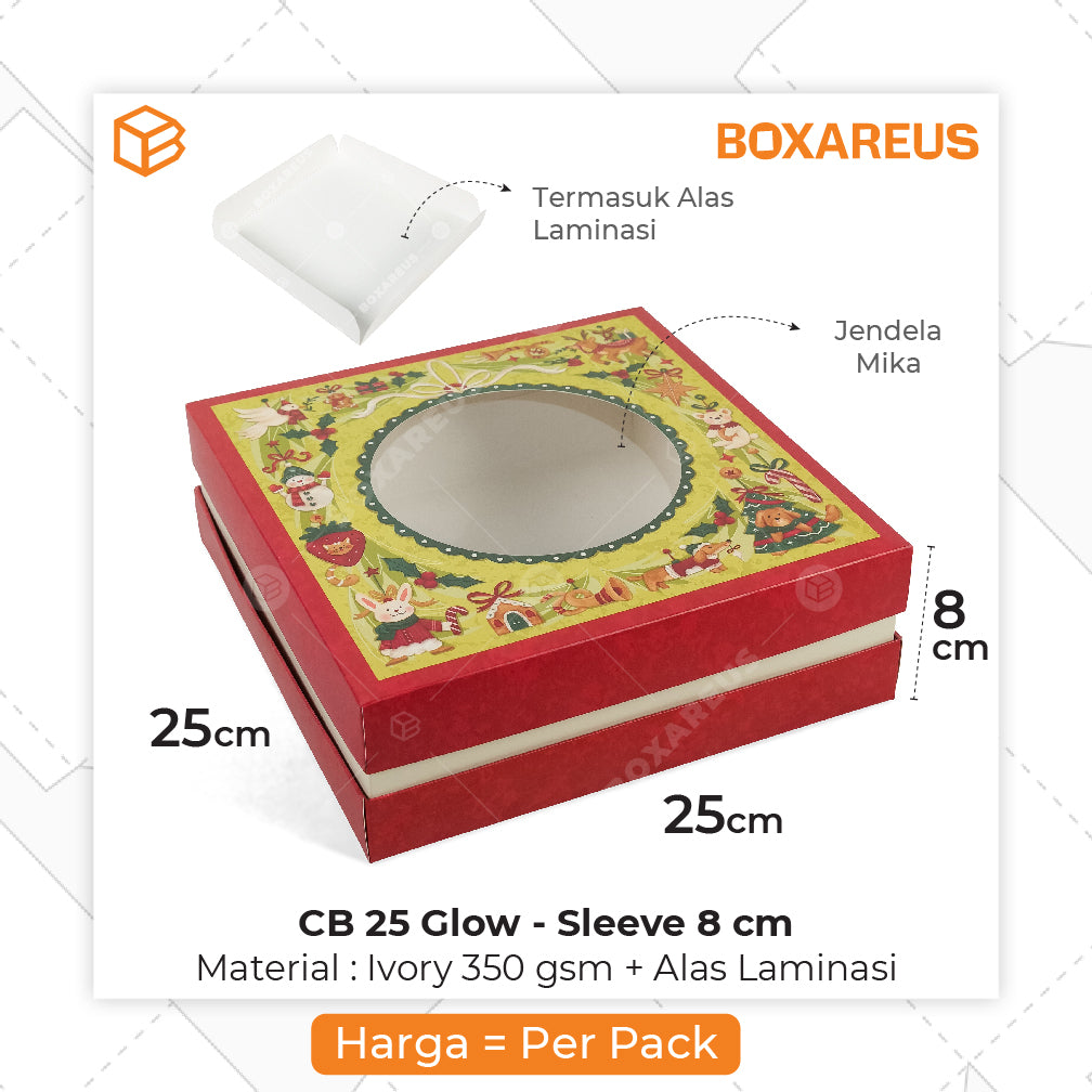 Cake Box - CB 25 Glow Mika Polos (10 Pc)