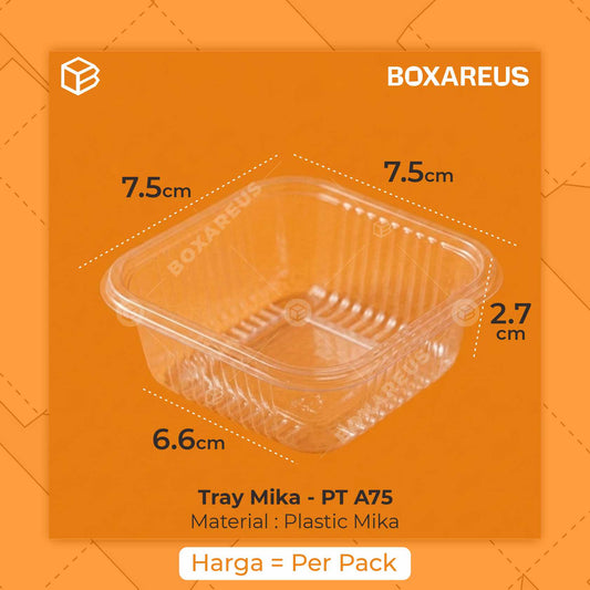Moon Cake Tray Plastik - PTA75 (100 Pc)