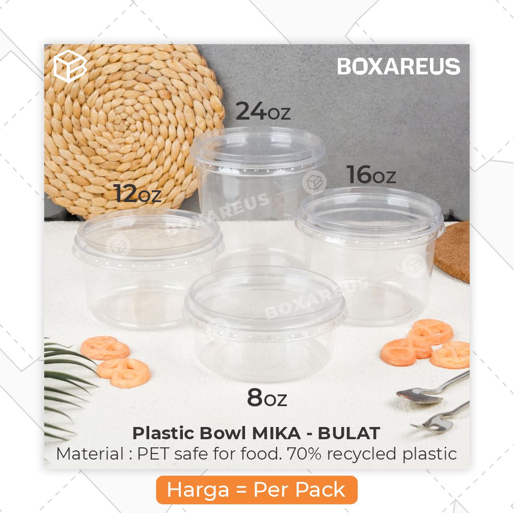 Mangkok Mika/Plastic Bowl - Bulat (30 Pc)