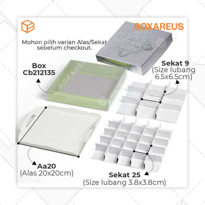 Cake Box/Nastar Box - CB212135 Emboss (10 Pc)