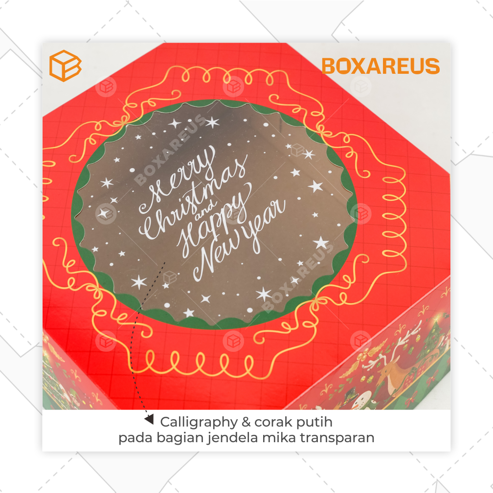 Cake Box - CB Concave Natal (10 Pc)