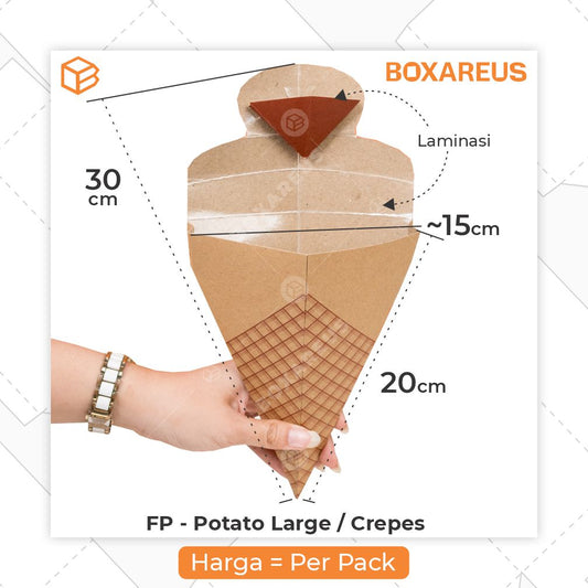 Snack Box / Box Crepe / Box Kentang - FP Crepes (50 Pc)