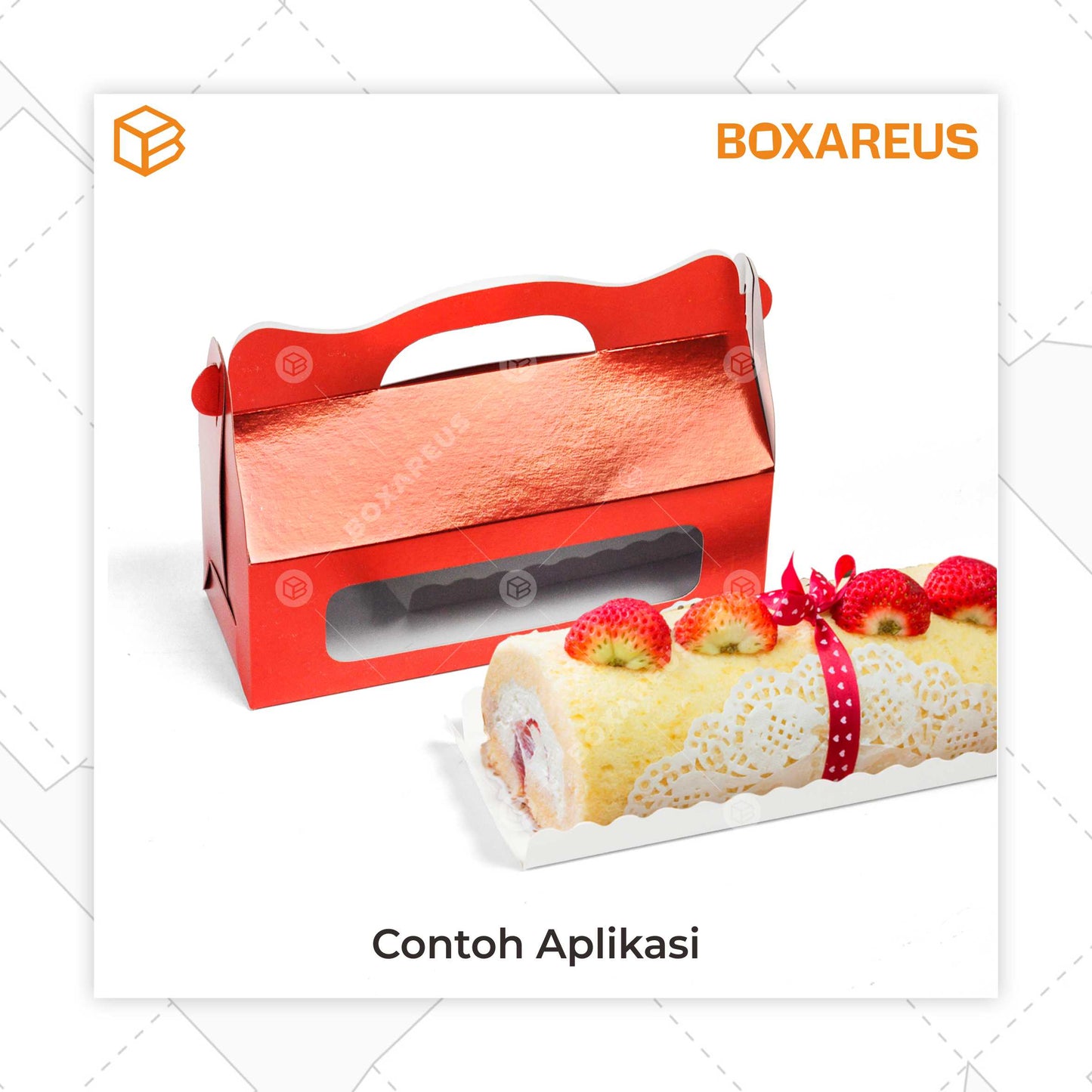 Roll Cake Box - RC220875 (10 pc)