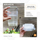 Moon Cake Tray Plastik - PTA75 (100 Pc)