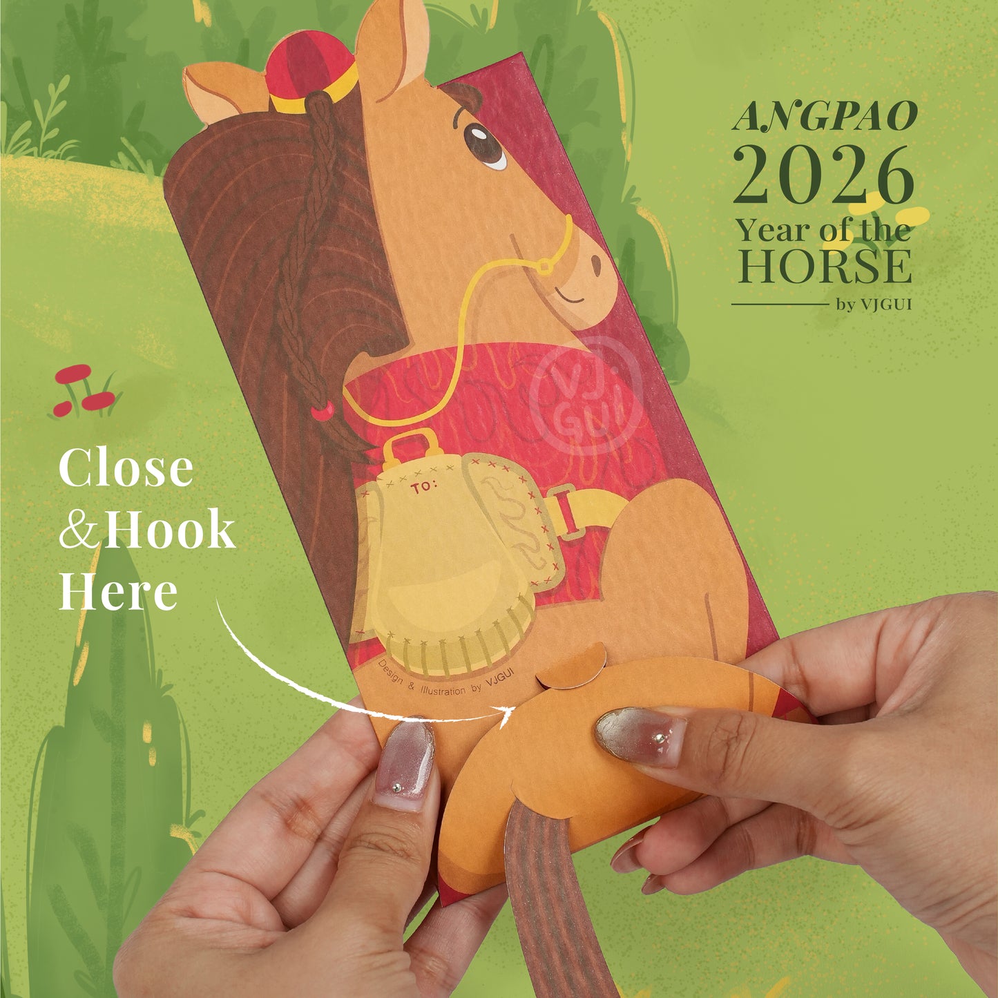 Angpao Imlek 2026 Horse Angpau Kuda Amplop CNY Sincia